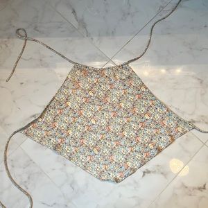 Pitaya Multicolor floral tie back summer shirt